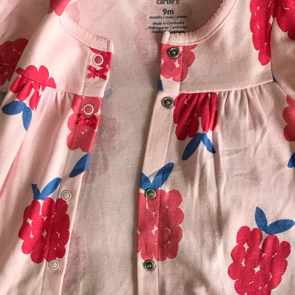 NWT Carter's Raspberry Bubble Romper - Picture 8 of 8